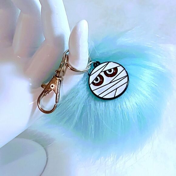 MUMMY PUFF KEYCHAIN OR BAG CHARM - Picture 3 of 4